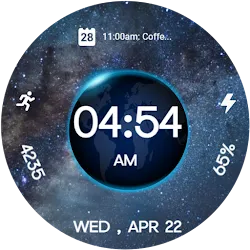 3D Earth Parallax Watch Face icon