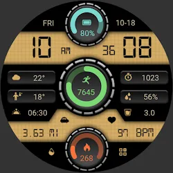 Triple Circular Classic Watch icon