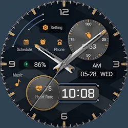 Simple Blue ZKin Watch icon