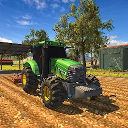 Real Farm Life Tractor Game 3D icon