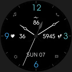 Minimal Black Watch Face icon