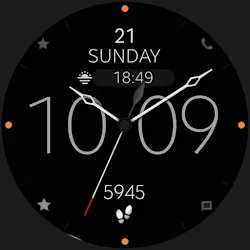 Minimal Black v15 Watch Face icon