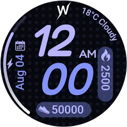 Violet Glow Watch Face icon