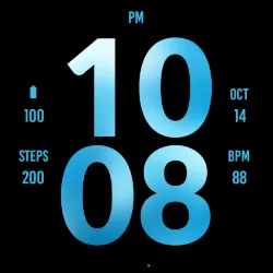 Big Blue Watch Face icon