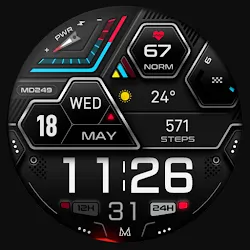 MD249 Digital watch face icon