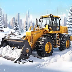 Snow Excavator Crane Simulator icon