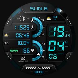 MD292 Digital watch face icon