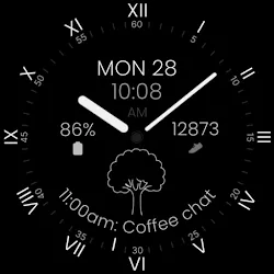 Minimal Black v31 Watch Face icon