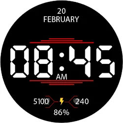 Key037 Digital Watch Face icon