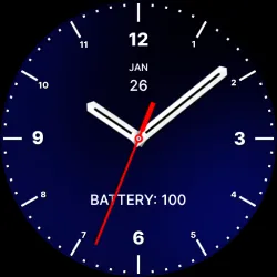 Super Blue Black Watch Face icon