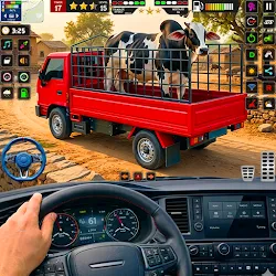 Animal truck transport game 3d icon