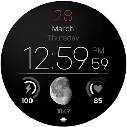 Minimal Watch Face Moon Lux icon