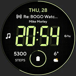 Lean Digital Watch Face icon