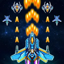 Galaxy sky shooting icon