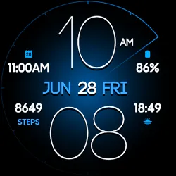 Lucid Dark digital watch face icon