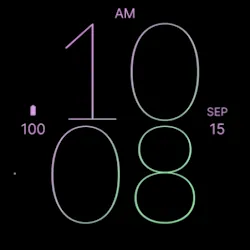 Pink Orchid Line Watch Face icon