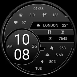 ZKin Watch Retro Elegant Black icon