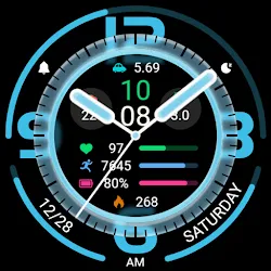 Blue White Glass ZKin Watch icon