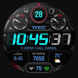 MD258 Digital watch face icon
