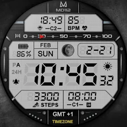 MD112 Digital watch face icon