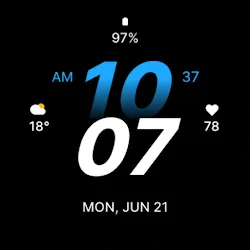 Simply Black Watch Face icon