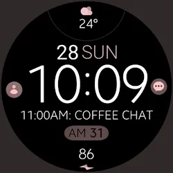 Battery Rose Gold watch face icon