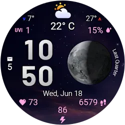 Moon & Weather watchface icon