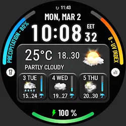 Weather watch face W10 icon