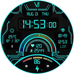 VJ-Avionics Digital Watch Face icon