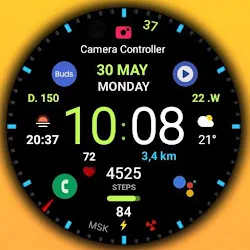 Black practical MOD Watch face icon