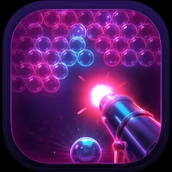 Neon Bubble Clash icon