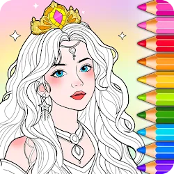 Juego de Princesas: Colorear icon