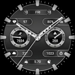 ZKin WatchFace Retro Deep Grey icon
