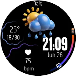Digital Watchface Weather 3D icon