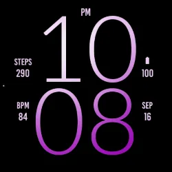 Soft Purple Light Watch Face icon