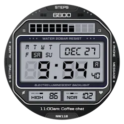 NW118: DIgital watch face icon