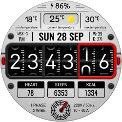 Digital RetroFlip Watch face icon