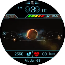 BFF9-Technology Sun and Galaxy icon