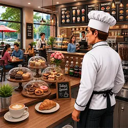 Cafe Builder Simulator 3D icon