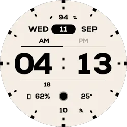 NW064: Digital watch face icon