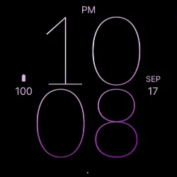 Soft Purple Line Watch Face icon