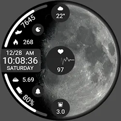 ZKin Watch Face Obsidian Moon icon