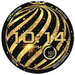 Christmas Gold Watch Face icon