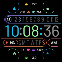 ZKin Watch Color Line Data icon
