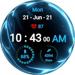 Fluid Blue Watch Face icon