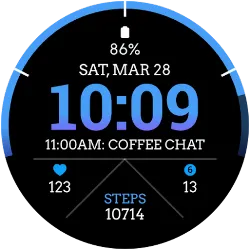 ID007: Digital Arc Watch Face icon