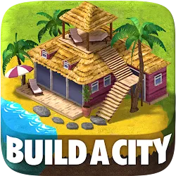 Town Building Game Tropic City icon