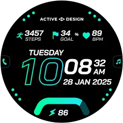 Rush: Digital Watch Face icon