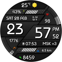 Digital Minimal Watch Face icon