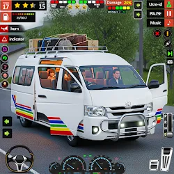 City Mini bus Driving Games icon